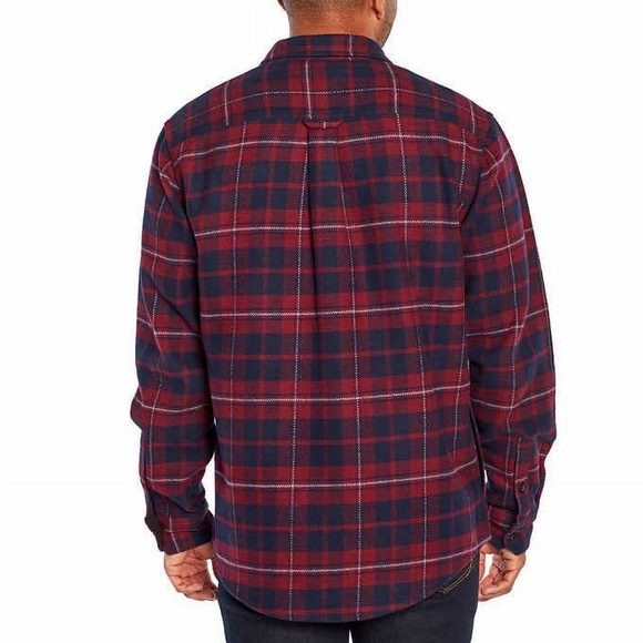 ORVIS Men heavy weight Flanel size medium 100% cotton Red and Blue color - Picture 5 of 13